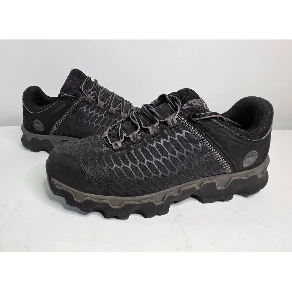 Timberland PRO Men's Size 8.5W Alloy Toe Work Shoes Black A176A A6159